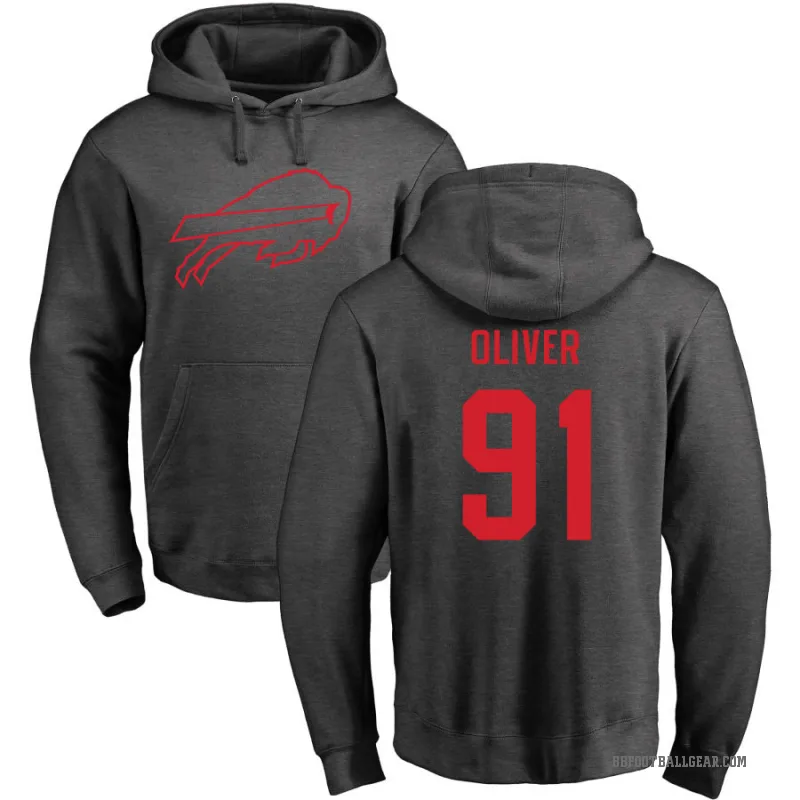 Ed Oliver Men's Olive Buffalo Bills Pro Line by Branded Ash One Color Pullover Hoodie