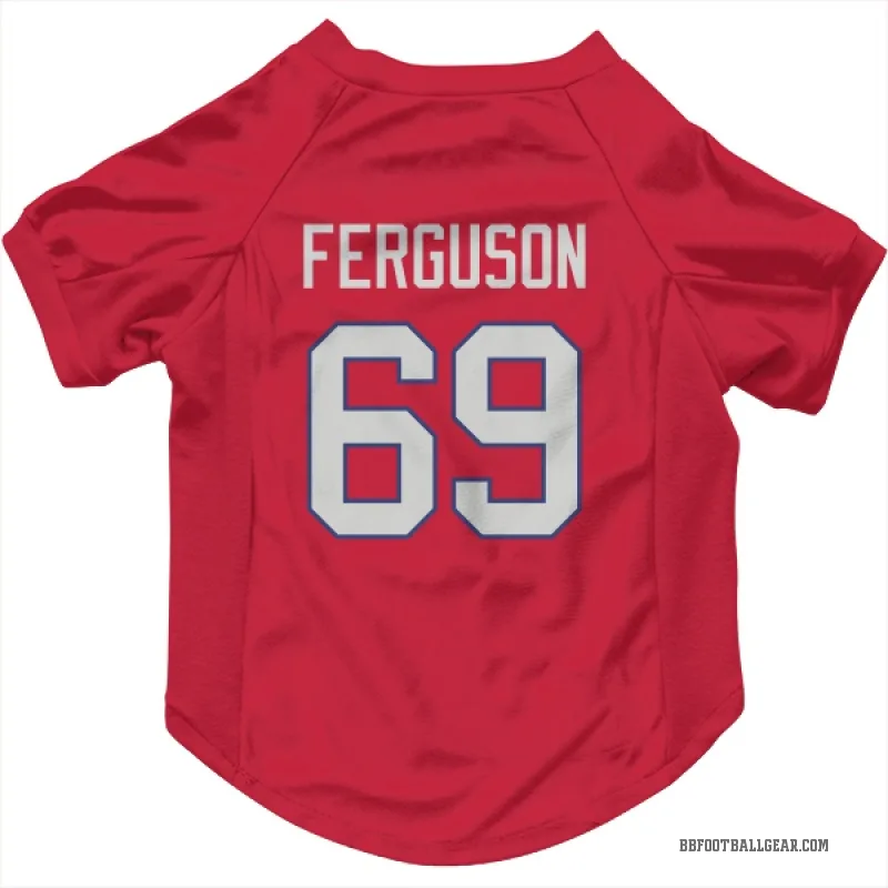 Reid Ferguson Red Buffalo Bills Cat & Dog Pet Jersey